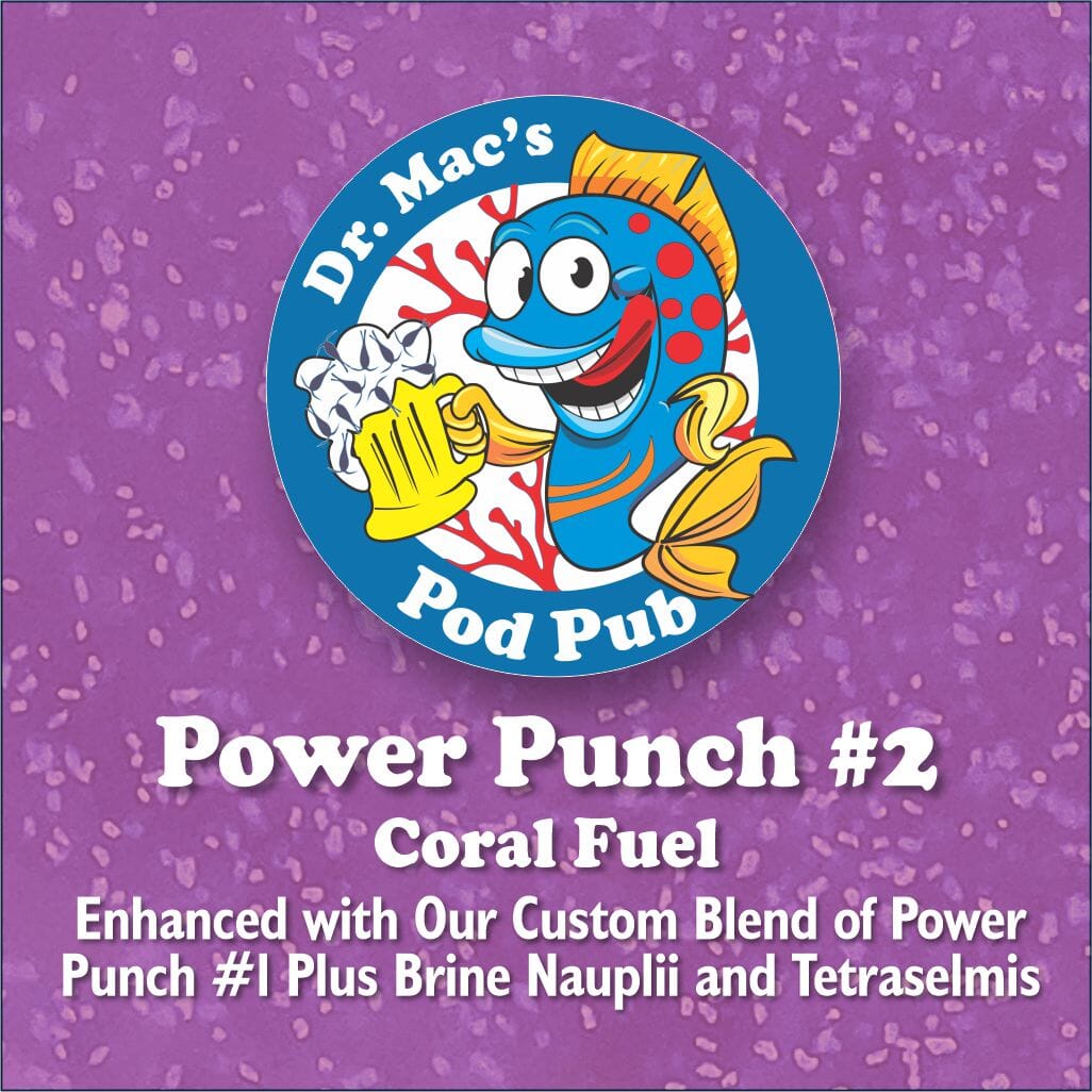Dr. Mac’s Pod Pub brine shrimp nauplii mix for reef aquariums