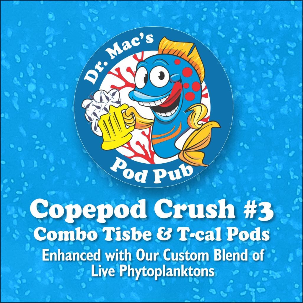 Dr. Mac’s Pod Pub live Tisbe and Tigriopus copepod blend for reef aquariums