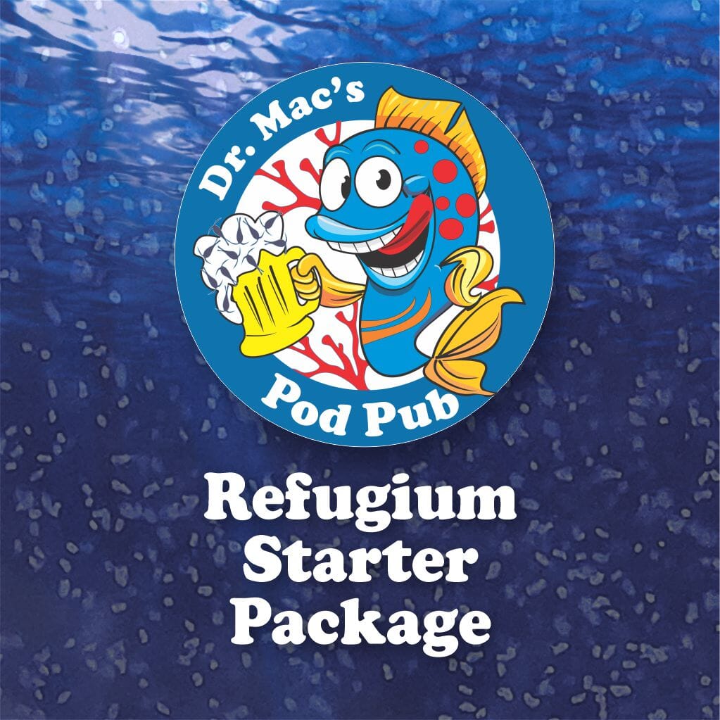 Dr. Mac’s Pod Pub refugium setup and starter kit for reef aquariums